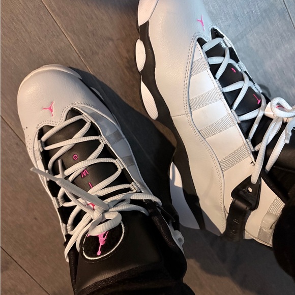 Jordan Kids Sneakers - Black, Gray, and Pink - Picture 7 of 7